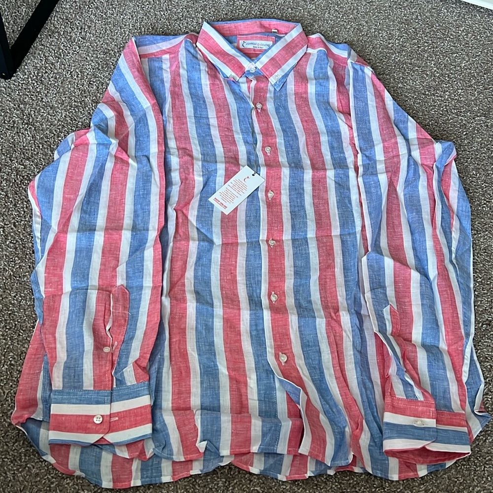 Linen Men’s button down - Made in Italy